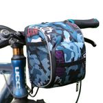 ZKIXUIWI Kids Bike Basket, Camouflage Front Bike Decoration Accessory for Adults