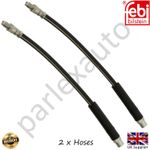 2x Rear Brake Hose Pipe For BMW 3 5 6 7 Series E30 E34 E60 E61 E63 E65 E66 E67