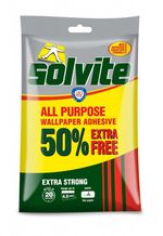 Solvite All Purpose Wallpaper Adhesive 3 Roll + 50% Free Paste for Vinyl New
