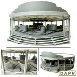 DAPR - 1:50 Scale Model Kit - Motorised Fairground Waltzer Ride (with LED)