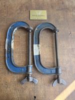 2 x Record 6" G clamps Wing Nut Woodworking Carpenter Joiner 