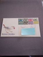 Royal mail fdc British textiles 4 stamps 23.jul.1982 Watford herts still sealed 
