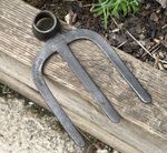 Vintage BRADES Canterbury Hoe Head Drag Fork 3 Prong Cultivating Digging Tool