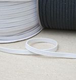 Soft 3mm and 5mm flat elastic black white