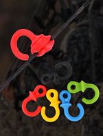 4PCS Archery Compound Bow String Stabilizer Monkey Tail Rubber Silencer Dampener