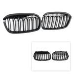 2PCS Gloss Black Front Kidney Grill Grille Fit BMW 2 Series F45 F46 2018-2021 WG