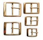 Rectangular Brass Belt Buckle Solid Cast Brass - 2" - 1" inch - 50mm - 25mm