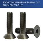 M4 X 10MM COUNTERSUNK SOCKET SCREWS HIGH TENSILE ALLEN KEY BOLT 10.9