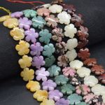 Flower Beads - 20mm - 14" strand, For Jewellery Making