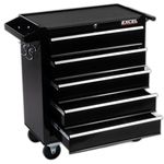 EXCEL Roller Tool Chest Cabinet Storage Box Tool Tray 5 Drawer Workshop Black