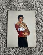 Micheal Jackson handsigned photo with the CAO