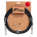 Tiger 3m (10ft) Guitar Instrument Cable Mono Jack to Jack Lead Electric Bass Amp