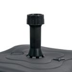 14L Black Garden Patio Plastic Parasol Base Beach Umbrella Stand Sun Shade Water