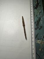 Ancient Iron Arrowhead 200-709ad Nice Type