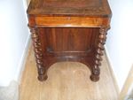 Lovely Rosewood Victorian Davenport Desk, Barley Twist columns.
