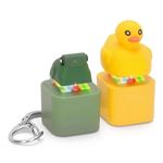 Key Button Frog Duck Croaking Fidget Toy Fidget Keychain Adult