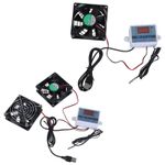 USB Quiet 80mm Cabinet Fan with Temperature Control for AV Cabinets