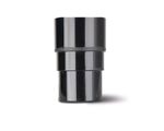 Polypipe RY163B 68mm Round Downpipe to 63mm Downpipe Running Outlet Adaptr Black
