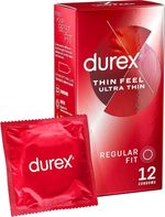 Durex Thin Feel Ultra Thin Edition Latex Condoms (1 Pack of 12)