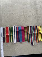 Lot Of 12 British Army Campaign Ward Medal Ribbons Random Links Condition Good
