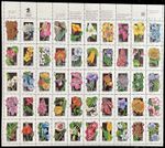1992, USA, WILDFLOWERS 29C MULTI, TWO DIFFERENT SE-TENANT PANES OF 50 SC.#2996a