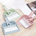 Small Mini Dustpan & Brush Cleaning Table Sweeping Handy Dust Keyboard Brushing
