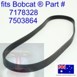 for Bobcat Doosan A/C AC Air Conditioner Compressor Belt 7503864 L65 L75 L85 L95