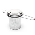 Stainless Steel Mesh Tea Infuser Strainer Metal Loose Leaf Cup Filter With Lid