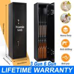 6 Gun Cabinet Safe Lockable Rifle Firearm BS7558/92 Police Approved Heavy Steel