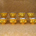 Tibet Tibetan Buddhist Mikky Offering Copper Water Bowl Divine Focus Ritual