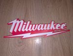 Milwaukee Logo Red & White  Sign/Plaque