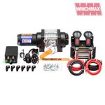 WINCH 12V  MIL SPEC ATV BOAT TRAILER 3000 lb WINCHMAX - Stainless Steel - Marine