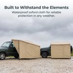 Fan-Shaped Car Awning Side Wall for Enhanced Waterproof Coverage