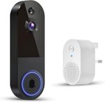 1080P Wi-Fi Video Doorbell Camera with Chime, AI Human Detection, Two-Way Audio