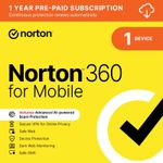 Norton 360 for Mobile Antivirus 2026 1 Device 1 Year VPN 5 minute EMAIL delivery