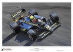 Ayrton Senna Lotus Renault Turbo 97T 1985 Limited Edition Art Print