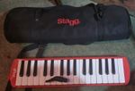 Stagg MELOSTA32RD 32 Note Melodica with Case - Red