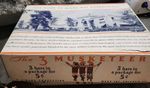 RARE Vintage 1930s 3 Musketeers Candy Display Box 5 cent Mars Inc Chicago