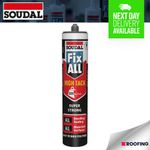 Soudal Fix All High Tack Hybrid Polymer Strong Sealant Adhesive - BLACK, 290ml