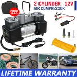 Heavy Duty Electric Car Tyre Inflator 150PSI Portable Air Compressor Pump 12V UK