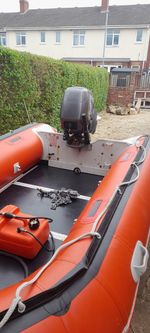 Inflatable Dinghy with 15 hp outboard