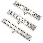 LINEAR SHOWER DRAIN STAINLESS STEEL WETROOM BATHROOM CHANNEL GULLY TRAP WASTE