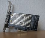 m.2 NVME & SATA to pcie 3.0 x4 adapter with low profile bracket & fittings