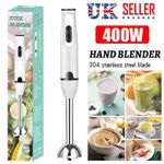 400W Hand Blender Electric Stick Blender Curry Puree Food Mixer Liquidiser NEW