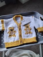 hand knitted baby cardigan 3-6Months