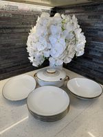 Eschenbach Bavaria Dinner Set GoldTrim Plates Tureen Serving Dish VintageGermany