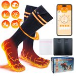 Heated Socks Electric Boot Feet Warmer Rechargable With 5000 Mah Battery Unisex