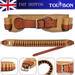 TOURBON Canvas Shooting 12GA Shotgun Bandolier Cartridges Belt Shotshell Holder