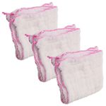 9Pcs White Cotton Kitchen Towels Reusable Dish Cloths with Oil Resistant