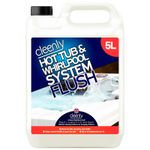 Cleenly Hot Tub Cleaner Whirlpool Spa Cleaning Chemical System Flush 5L